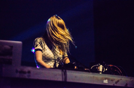 SØS Gunver Ryberg performing at Atonal 2014 (photo by Camille Blake)