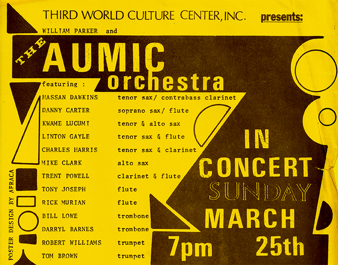 Rhythm section international: William Parker gig flyer (see page 81 of The Wire 446)