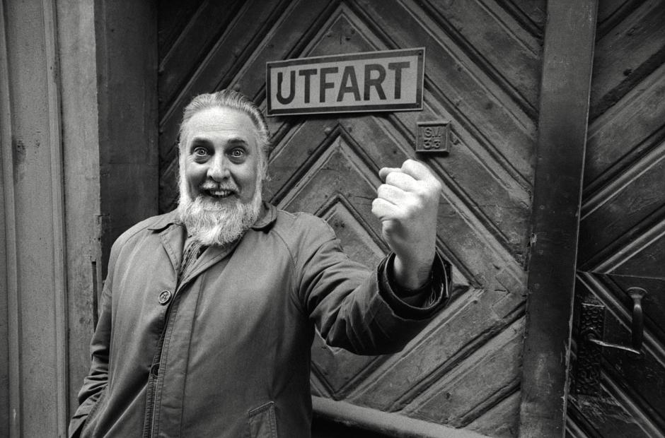 Bob Cobbing in Stockholm, 1972