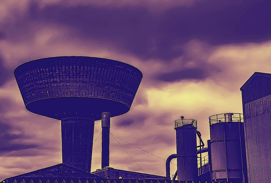 Retrofuturism: Canford Water Tower by Jason B Bernard