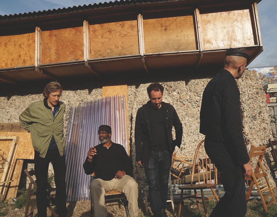 أحمد [Ahmed]: (from left) Joel Grip, Pat Thomas, Antonin Gerbal and Seymour Wright
