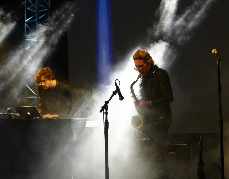 Sparkle Division: Preston Wendel (left) and William Basinski. Photo by Dicko Chan