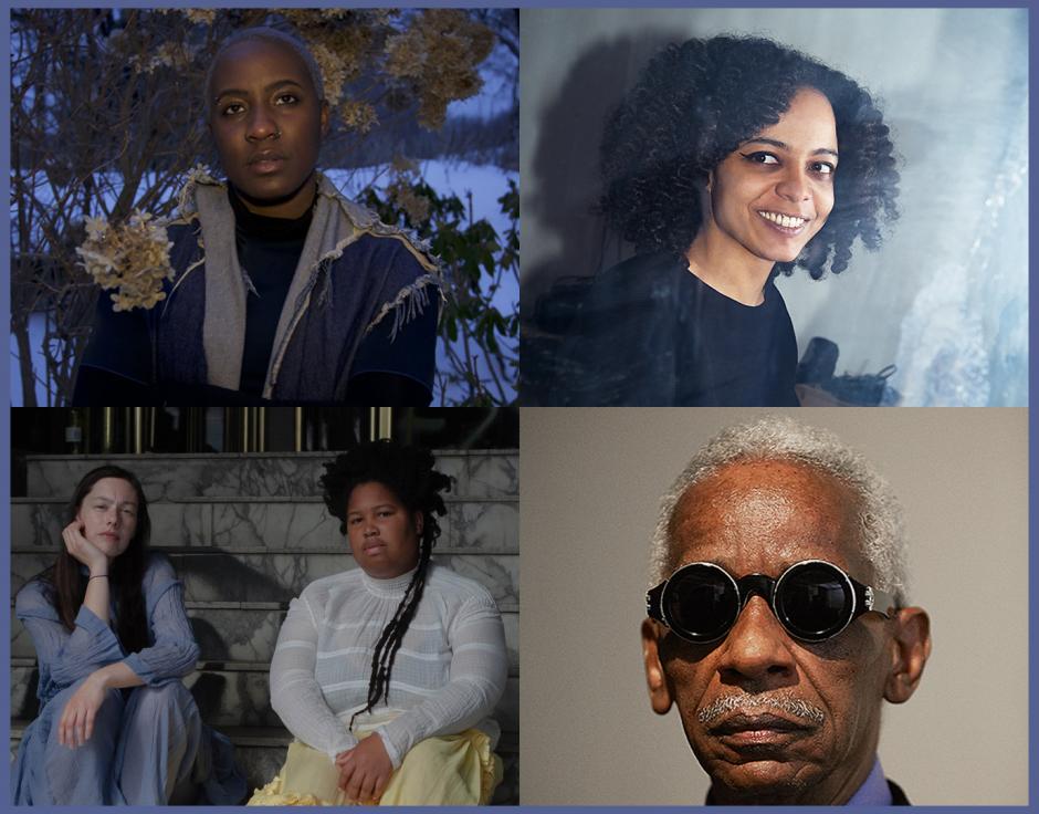Clockwise from top left: Yatta via Bandcamp; Jessica Ekomane (crop) in The Wire 434 by Timo Wirsching; Roscoe Mitchell (crop) on the cover of The Wire 375 by Michael Schmelling; Divide And Dissolve