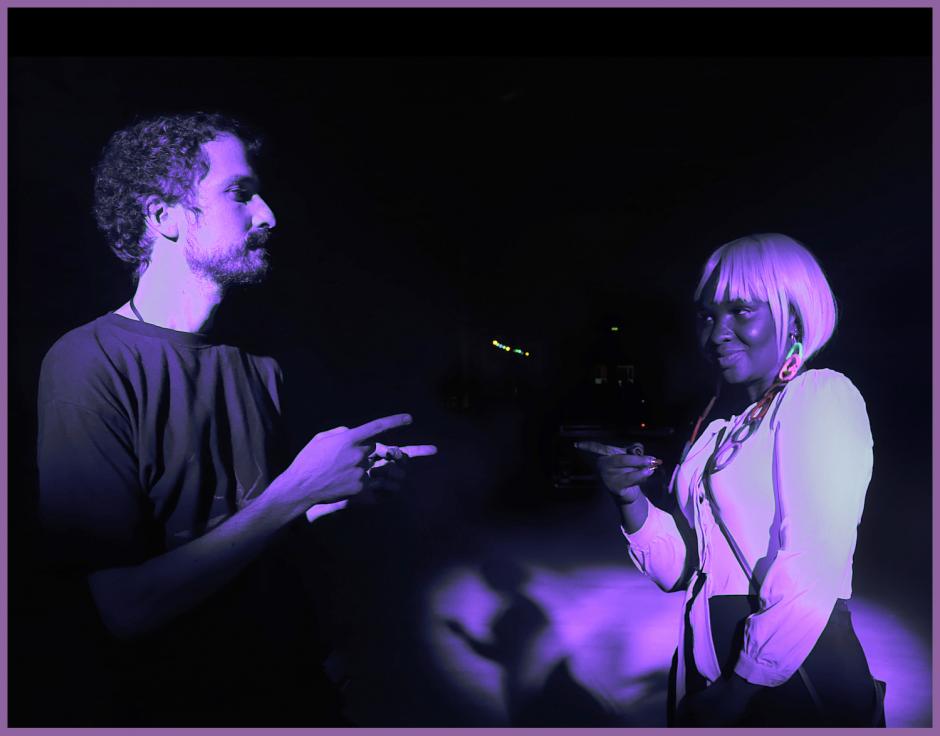 Debmaster (left) and MC Yallah