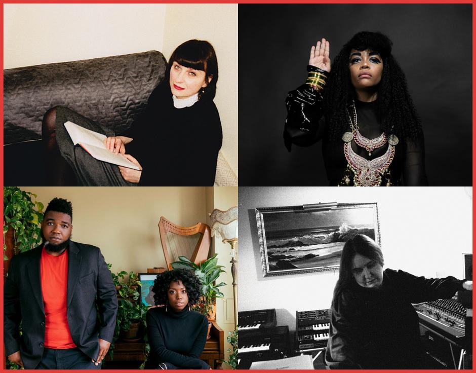 Clockwise from top left: Ela Orleans by Tamyra Denoon; Masma Dream World by Josh Lee; Pauline Anna Strom courtesy Archie Patterson Archive; Brandee Younger & Dezron Douglas by Deneka Peniston