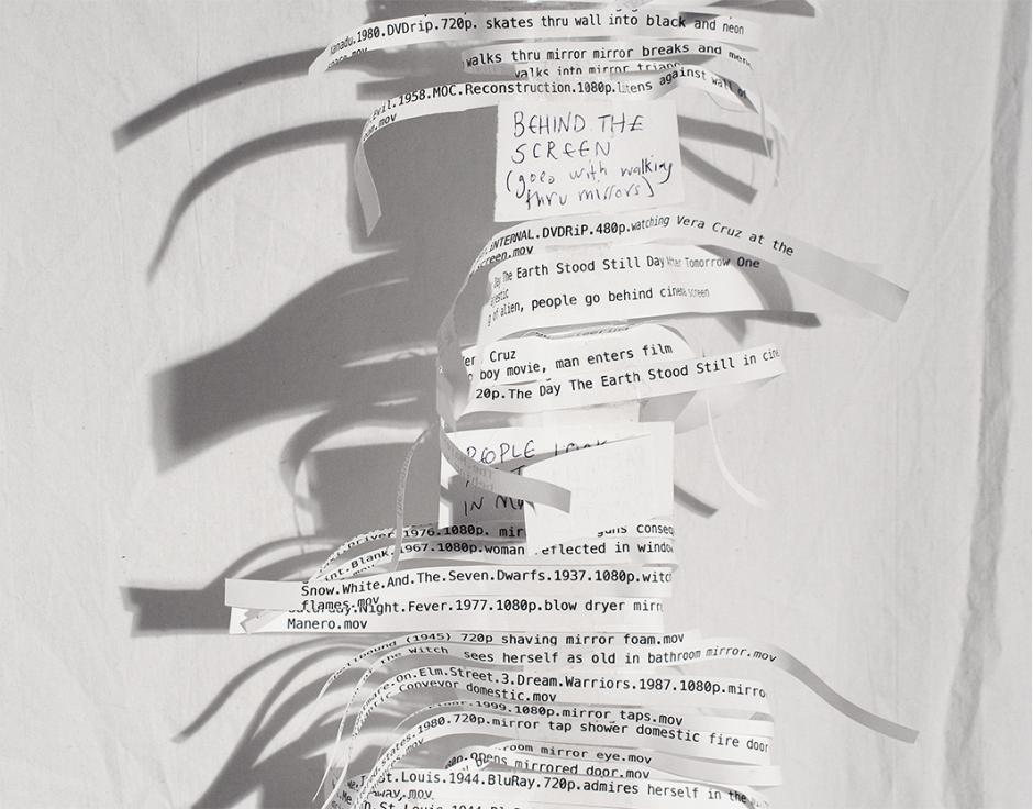 Paper cuts: Vicki Bennett’s mind maps (see page 36 of The Wire 447). Photo: Polly Brown