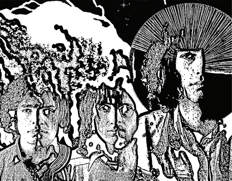 Savage Pencil's illustration for Mike Barnes's Van Der Graaf Generator Primer. See page 36 of The Wire 448.
