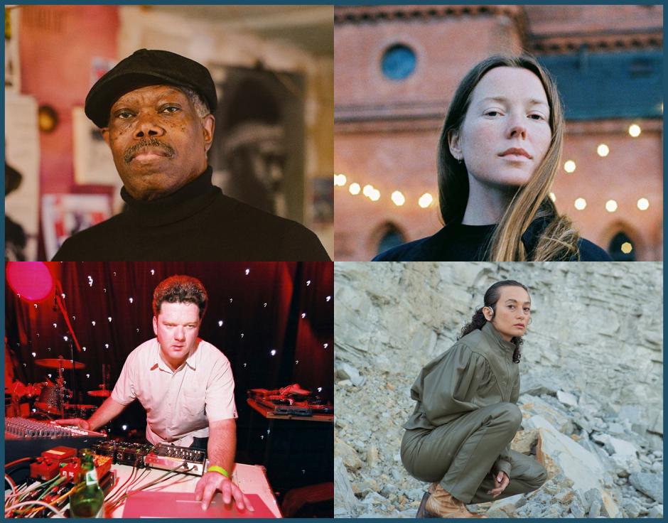 Clockwise from top left: Joe McPhee in The Wire 420 by Becky McNeel; Lucy Railton by George Nebieridze; Nene H via Bandcamp; Pole by David Bowen