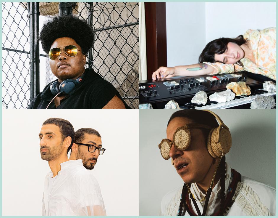 Clockwise from top left: Jana Rush in The Wire 450 by Lawrence Agyei; Antonina Nowacka; Ya Tseen via Bandcamp; Saint Abdullah in The Wire 426 by Dawit NM