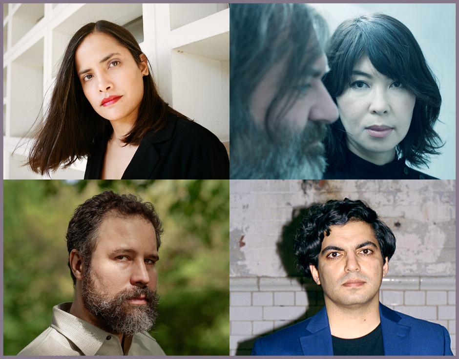 Clockwise from top left: Ale Hop by Isabel O'Toole; Jim O'Rourke (left) & Eiko Ishibashi by Mayumi Hosokura; Zubin Kanga by Joseph Delaney; Joshua Abrams of Natural Information Society in by Matthew Avignone