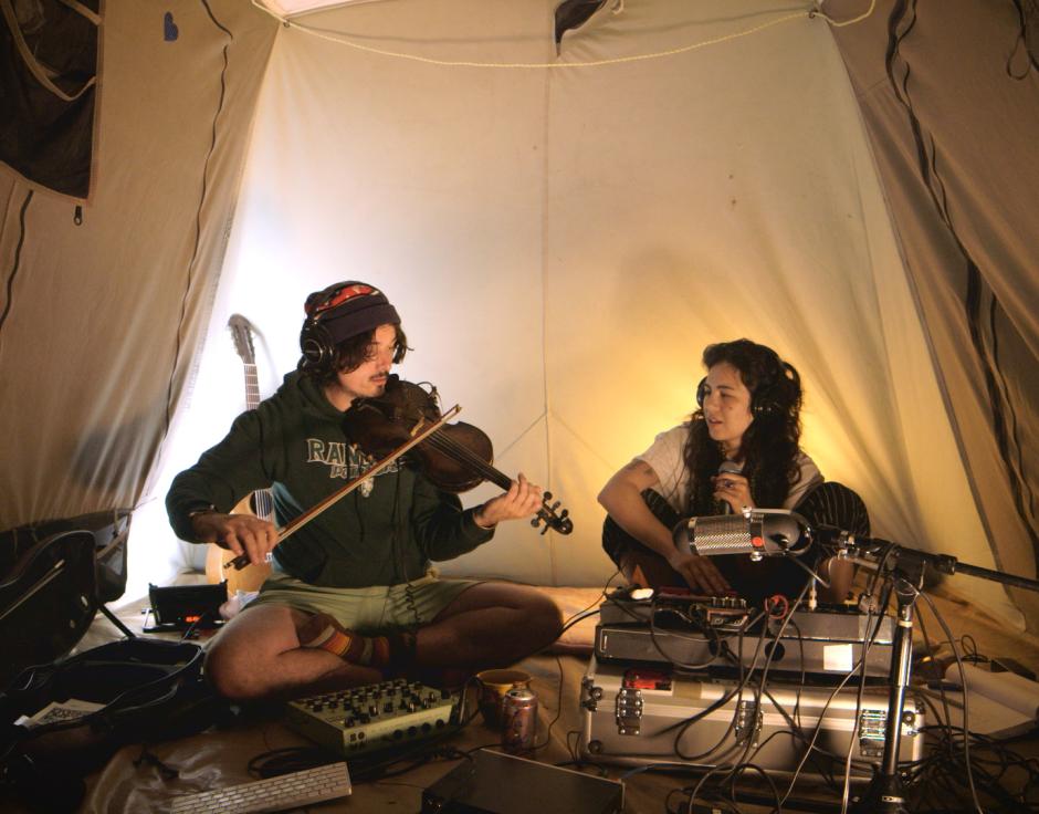 Joshua Hill (left) and Micaela Tobin