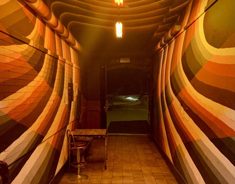Entrance to Channel Zero venue, Ljubljana, Slovenia. Photo: Shane Woolman