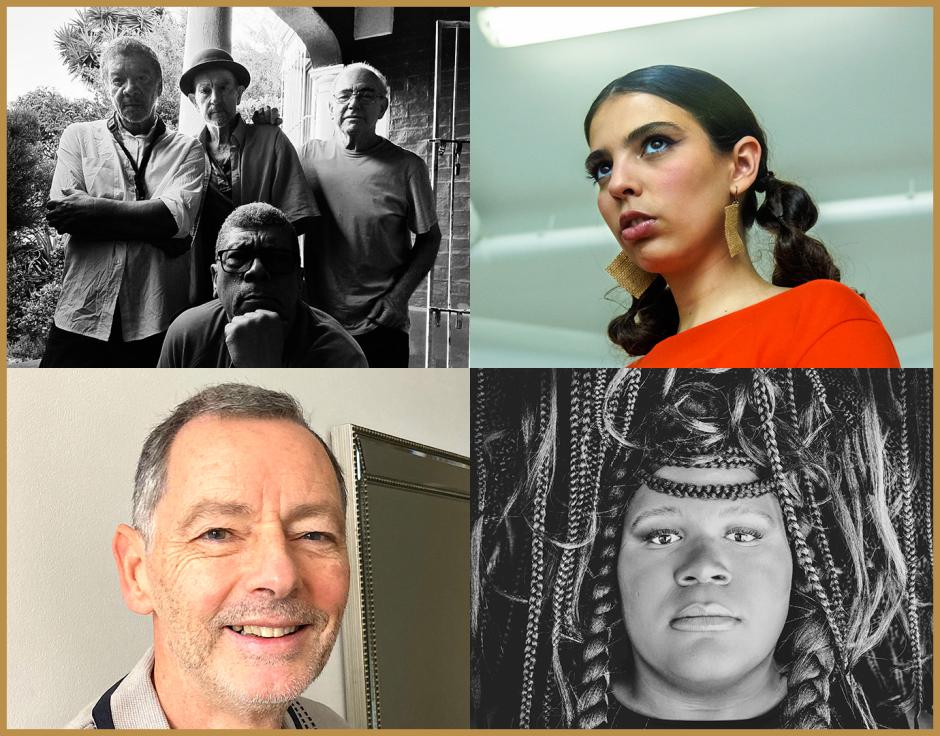 Clockwise from top left: Garth Erasmus via Bandcamp; Ana Lua Caiano by Tiago Nuno; Joy Guidry; Chris Lane