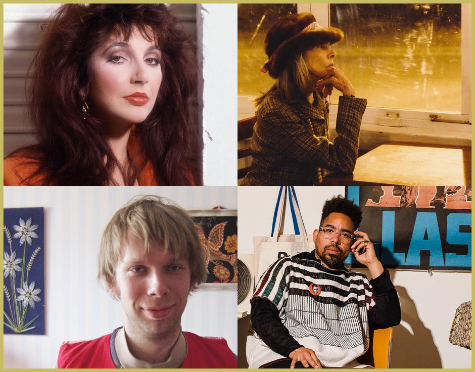 Clockwise from top left: Kate Bush; Annette Peacock by Daniel Shea; Damon Locks by Lyndon French; Tomutonttu
