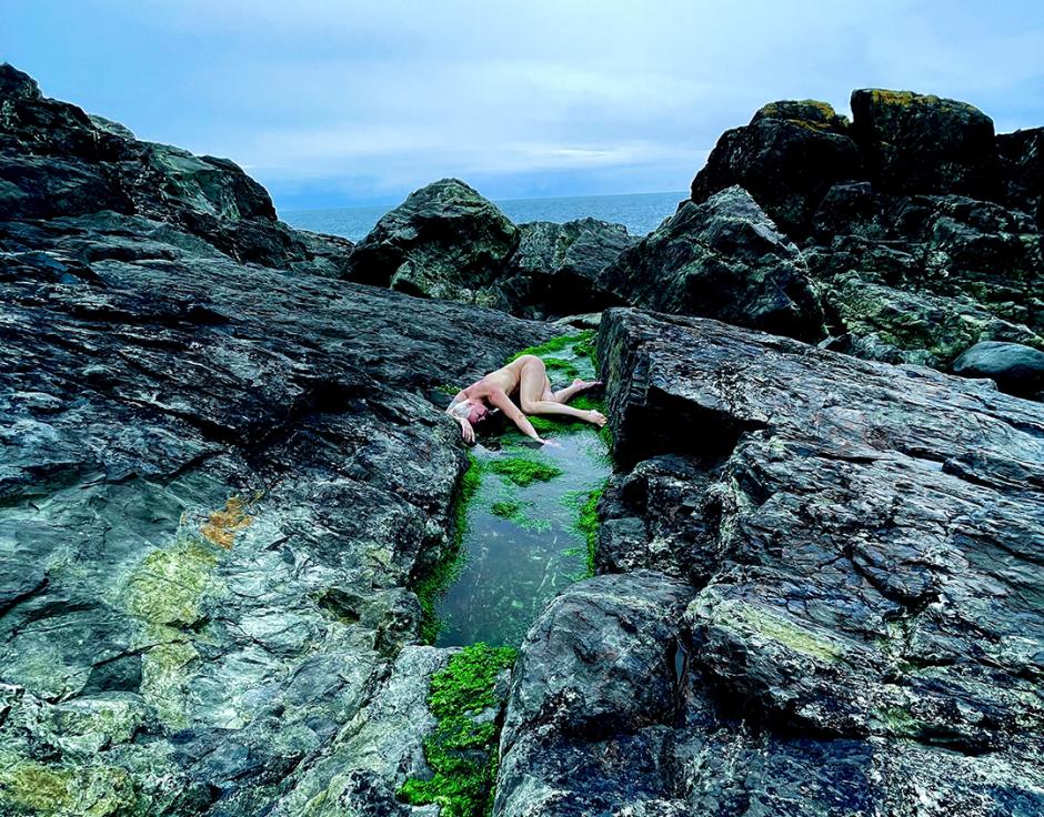 Moreskinsound performance, Cornwall, 2023. Photo by David Toop