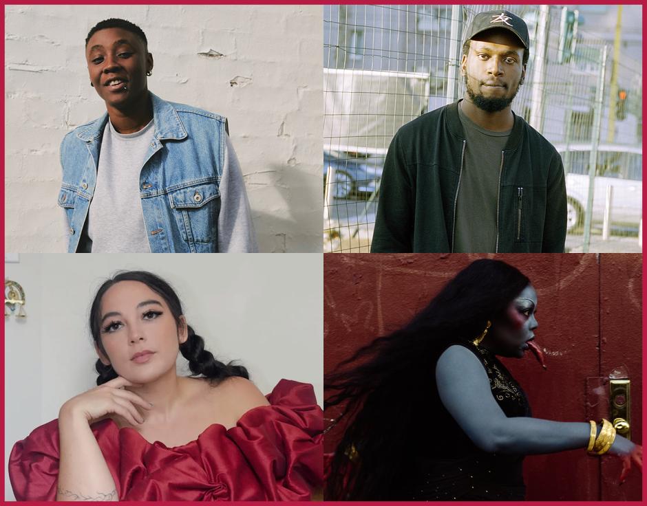 Clockwise from top left: Alpha Maid by Ana Margarita Flores; Slikback by Alessandro Furchino Capria; Masma Dream World by Courtney Sofiah Yates; DJ Haram by Lindsay Perryman