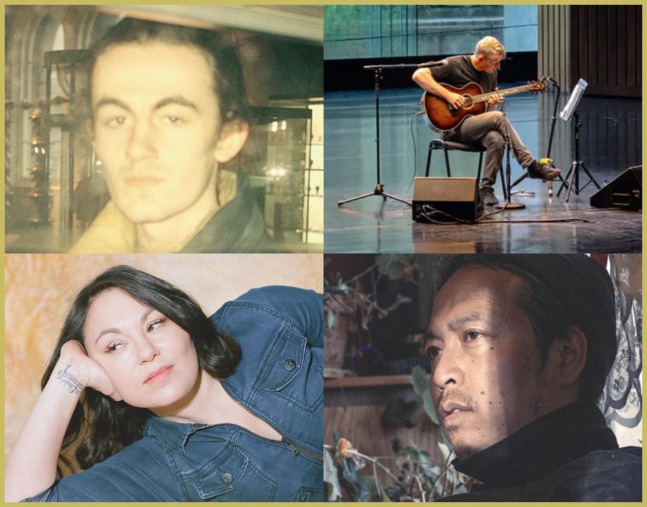 Clockwise from top left: Proc Fiskal by Tine Beck; Shane Parish by Petra Cvelbar; Tashi Dorji by Mike Belleme; Tanya Tagaq by Maya Fuhr