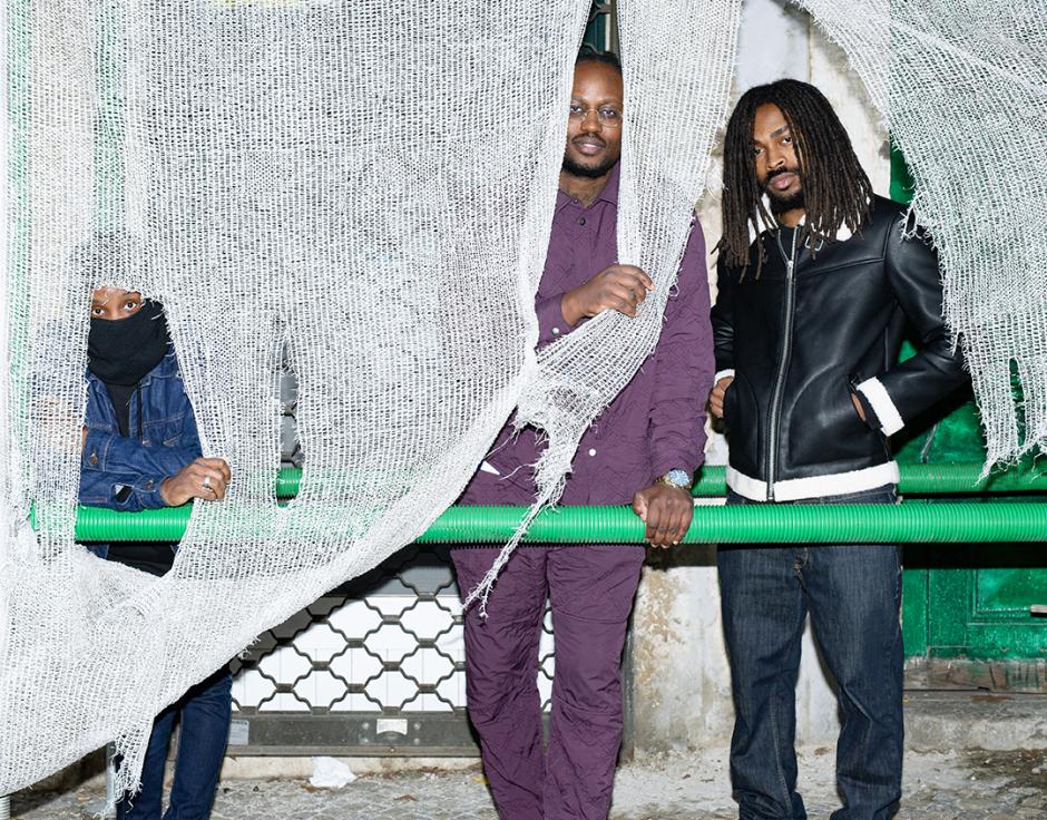 O Ghettão in The Wire 505, Lisbon, January 2026: (from left) DJ Firmeza, DJ N***a Fox, DJ Danifox. Photo by Gonçalo Carvalho