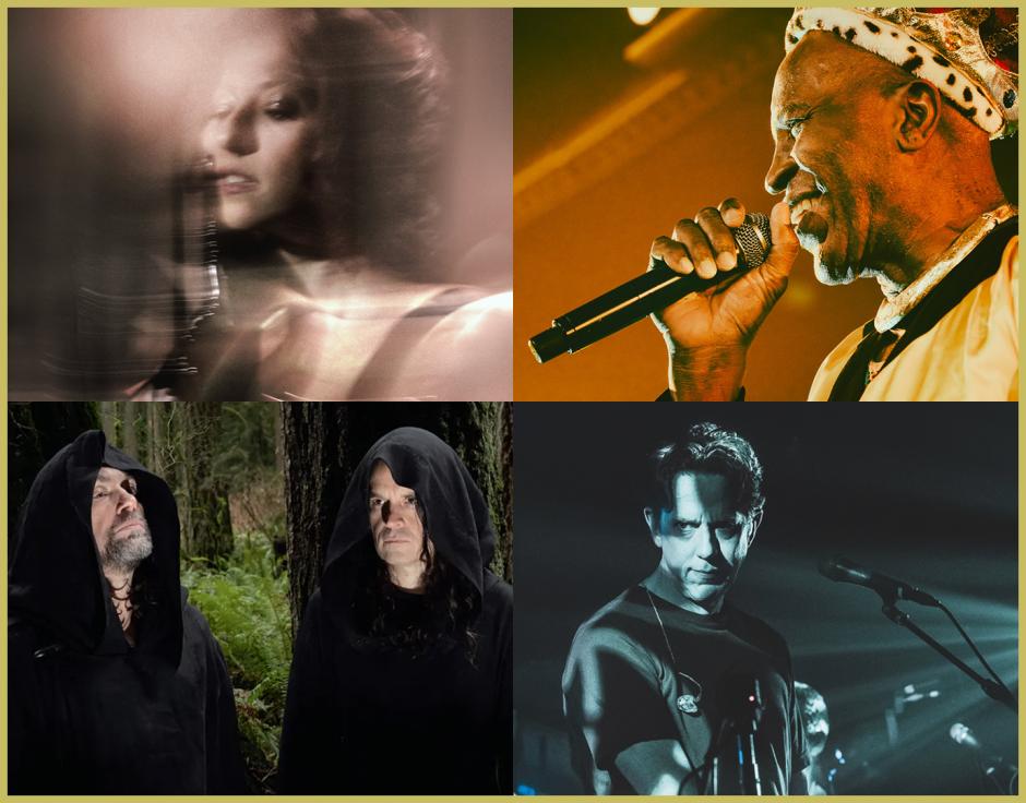 Clockwise from top left: mother by Ash Farrand; Eek-A-Mouse by Raymond Rothengatter; They Might Be Giants by Svenja Block; Sunn O))) by Charles Peterson