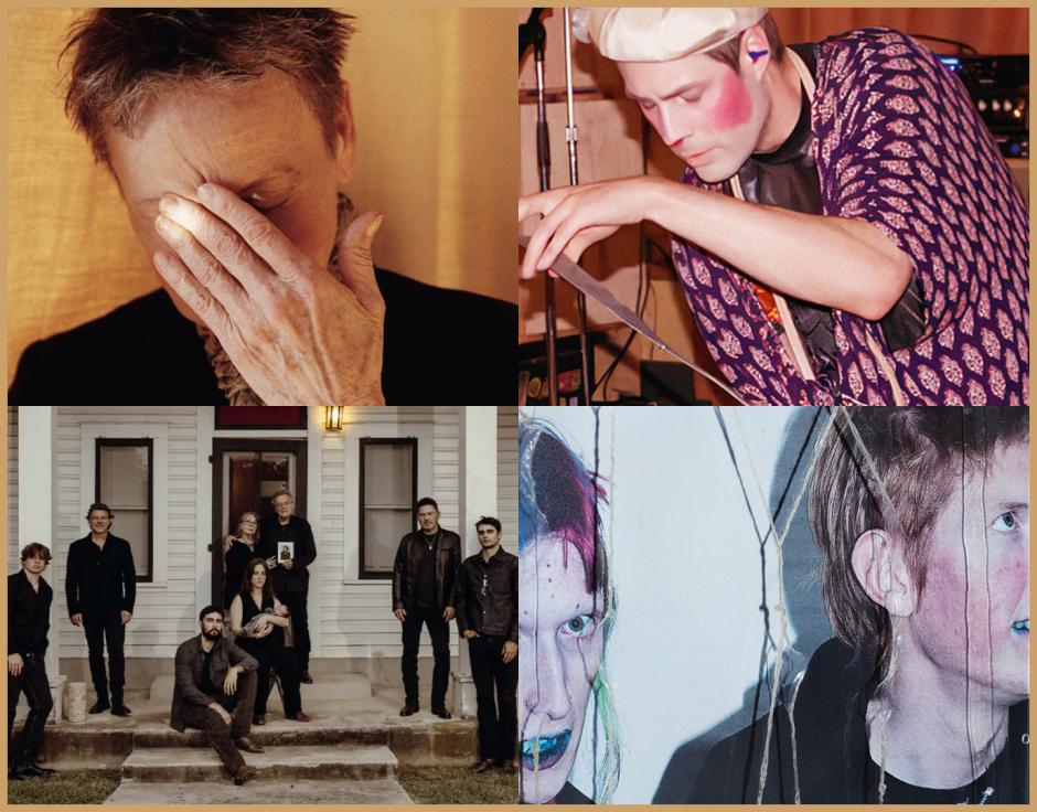 Clockwise from top left: Laurie Anderson by Harley Weir; Larry Wish by UnderCurrentMPLS; Guttersnipe by Sam Hutchinson