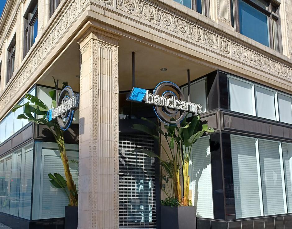 Bandcamp office and record store in Oakland, California