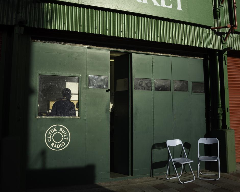 Clyde Built Radio studio. Photo by Izzy Leach